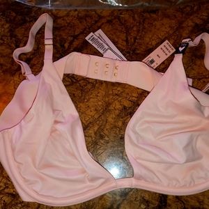 VS Incredible unlined plunge pink bra 34B